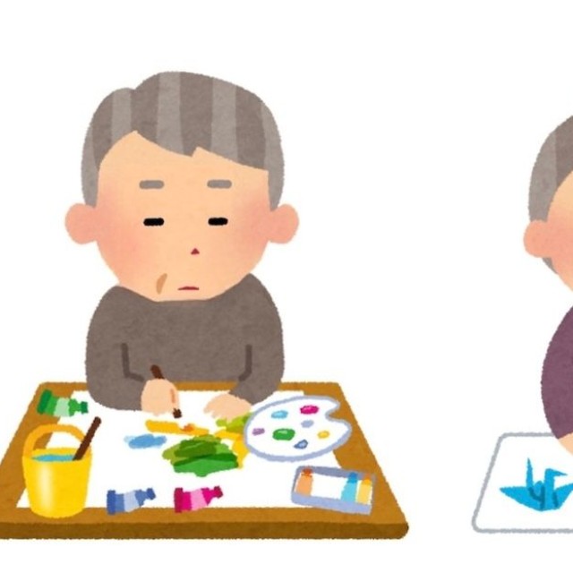 高齢者の多くが、無表情で「折り紙」や「ぬり絵」の時間を過ごしているという