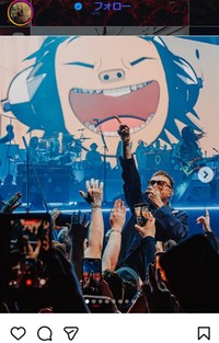 ゴリラズのインスタグラム＠gorillazより