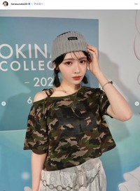 鎮西寿々歌さんの公式インスタグラムから