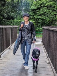 これからは3代目盲導犬・ステラと動物愛護に関する啓発活動を続けていく