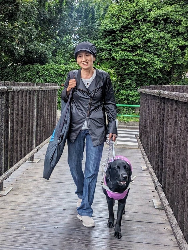 これからは3代目盲導犬・ステラと動物愛護に関する啓発活動を続けていく