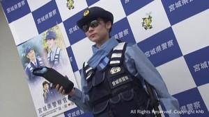 警察官も熱中症予防　サングラスや冷却タオルが使用ＯＫに　宮城県警は１２日から