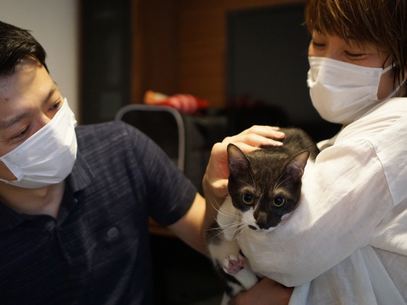 ふたりとも、ぱとちゃんを見る目が優しいんです！（愛子さん提供）