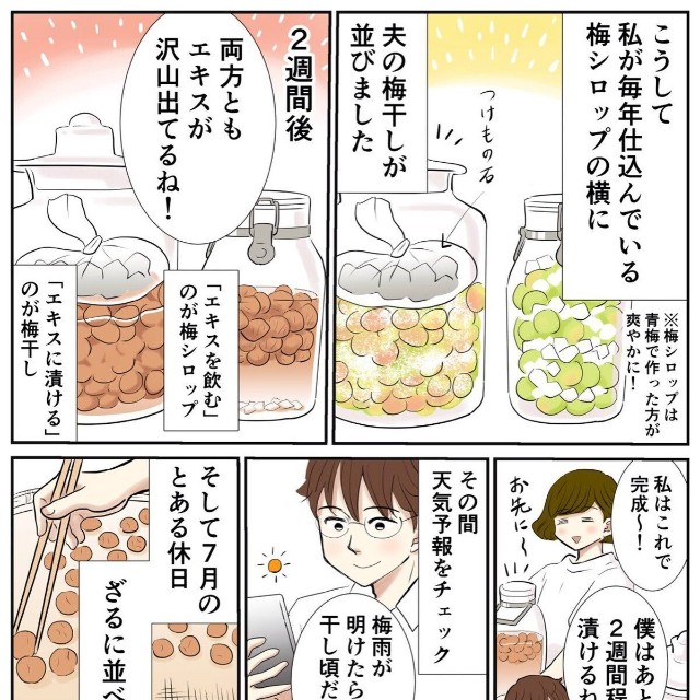 【漫画】『梅干し男子、爆誕』4（峯鳥子さん提供）