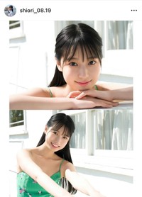 百田汐里 デジタル限定写真集「プロローグ」（ワニブックス）より＝撮影：Takeo Dec.　百田汐里のインスタグラム（@shiori_08.19）より＝25年6月9日投稿
