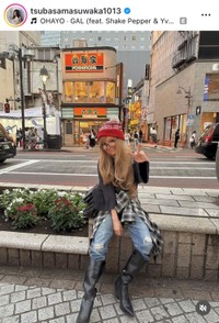 益若つばさインスタグラム（＠tsubasamasuwaka1013）より