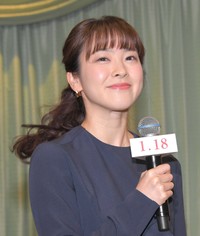 フジテレビ・三上真奈アナウンサー＝2019年1月撮影
