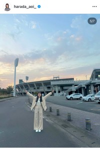 原田葵アナのインスタグラム＠harada_aoi_より