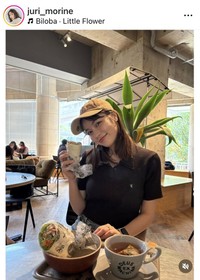 森音朱里のインスタグラム＠juri_morineより