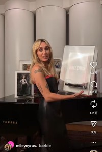 マイリー・サイラスのインスタグラム＠mileycyrusより