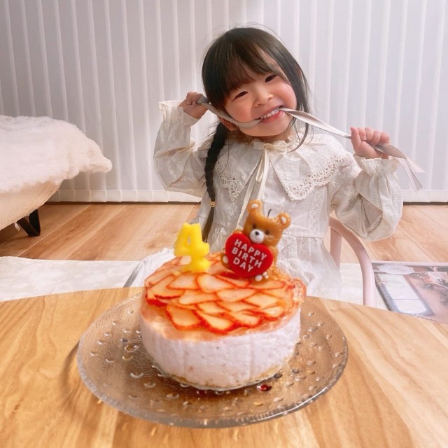 とってもうれしそうな笑顔♡（提供：@ayapyono5o4さん）
