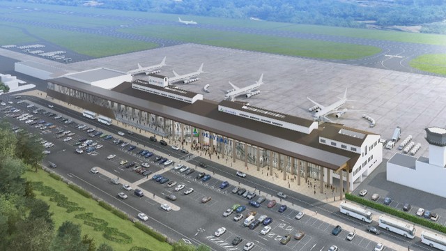 岡山空港　改修後の完成イメージ