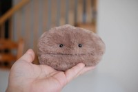 先日投稿された「穏やかなコーヒー豆」のぬいぐるみは6.3万件のいいね、がつきました（3月25日現在）（画像提供：カネヒラ/空想アパートメントさん）