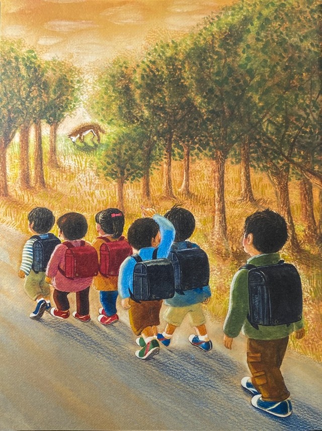 雑木林で暮らす野良犬