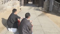 白鳥神社で行われた防火訓練