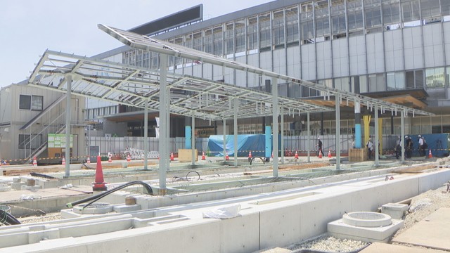 JR岡山駅前の路面電車乗り入れ事業　市が工事の進捗を公開「順調に進んでいる」