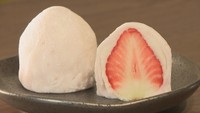 3Lサイズの香川県産イチゴを丸ごと! 人気の冬スイーツ・イチゴ大福