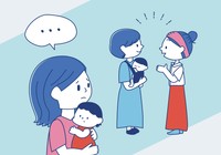 ママ友の輪に入れず悩む母親（irotori_illust/adobe.stock.com）