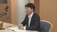 意見交換に参加する伊原木知事(岡山県庁)