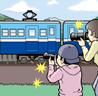 電車を撮影する撮り鉄（鉄道ファン）　※画像はイメージです（toshi007/stock.adobe.com）