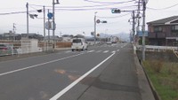 事故があった現場　三豊市豊中町下高野