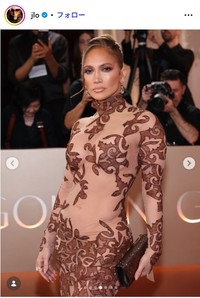 ジェニファー・ロペスのインスタグラム@jloより