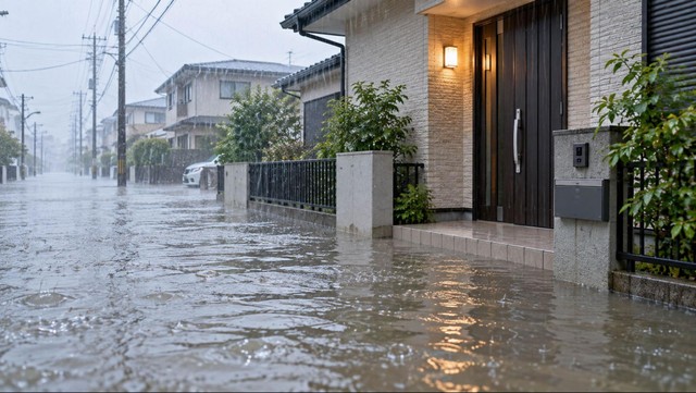 浸水した住宅※画像はイメージです（美穂 谷村/stock.adobe.com）