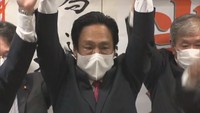 善通寺市長選で初当選を果たした辻村修さん