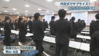 両備グループの内定式　岡山市北区