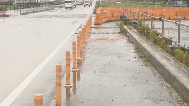 事故があった国道　東かがわ市西村