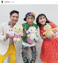 「おかあさんといっしょ」関連イベントでも人気だった関沢圭司さん（中央）（本人のインスタグラムから）