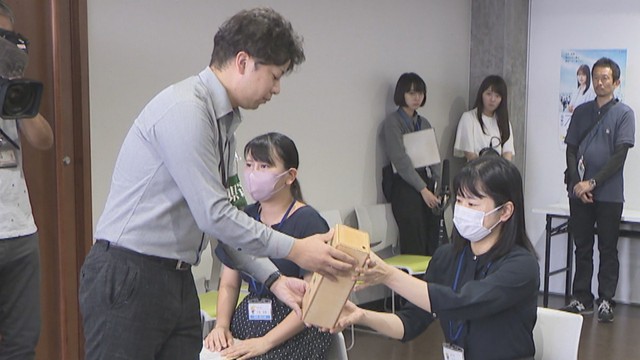 岡山県選管のリハーサル　岡山県庁