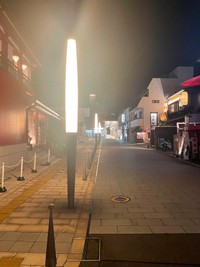 コロナ禍での温泉街の様子。ほとんど人がいません。 ※ニュー道後ミュージック様提供