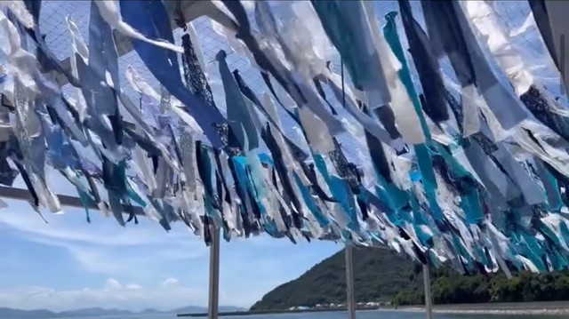 本島の海の家を憩いの場に　2024年制作の装飾