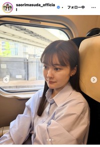 増田紗織アナウンサーのインスタグラム＠saorimasuda_officialより