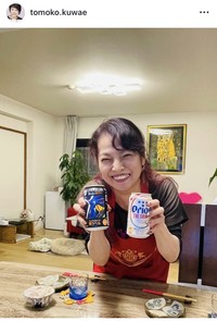 桑江知子インスタグラム＠tomoko.kuwaeより