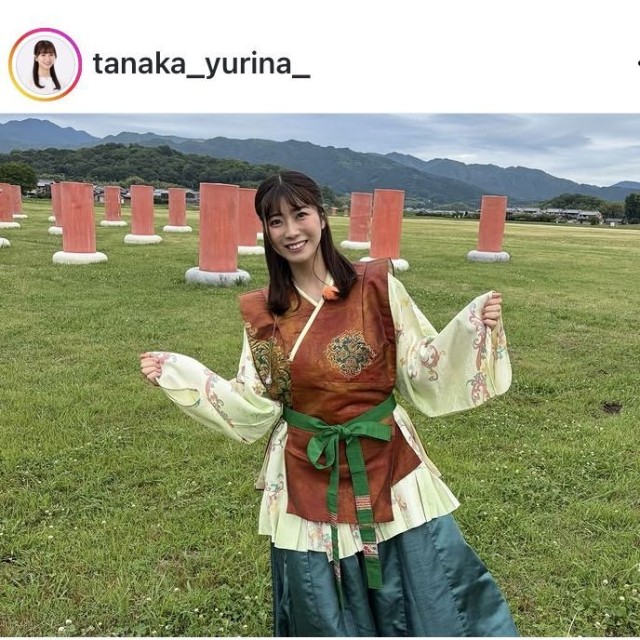田中友梨奈アナウンサーのインスタグラム＠tanakayurina_より