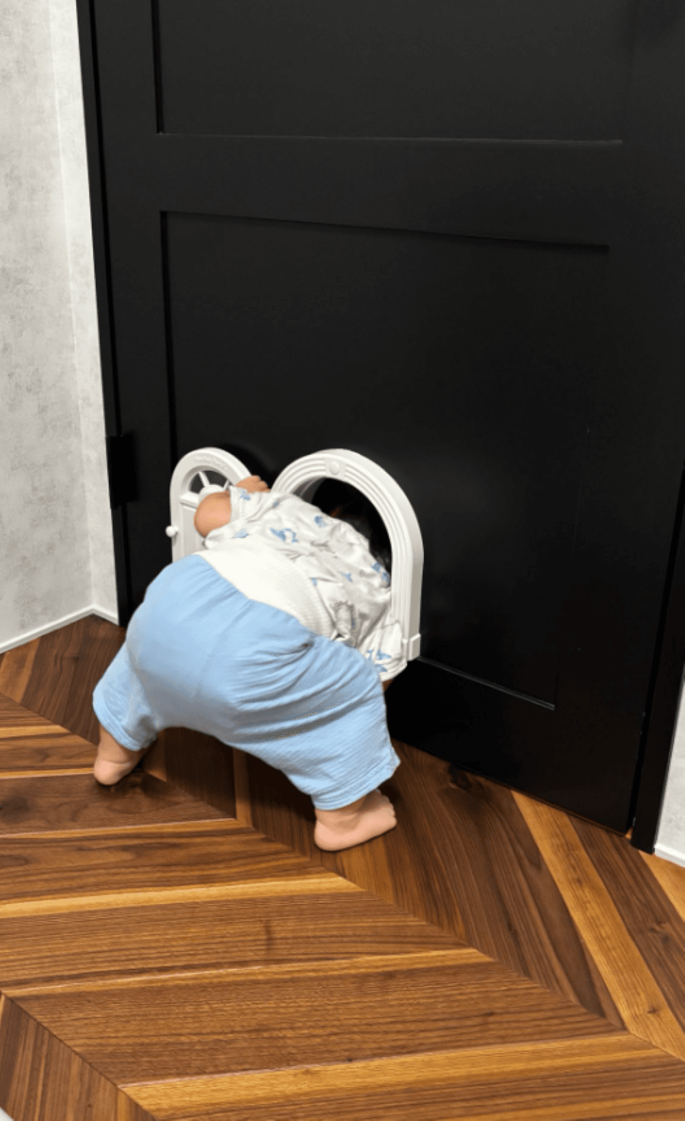 オムツのお尻がまるっと可愛い！画像提供：K①YEAR