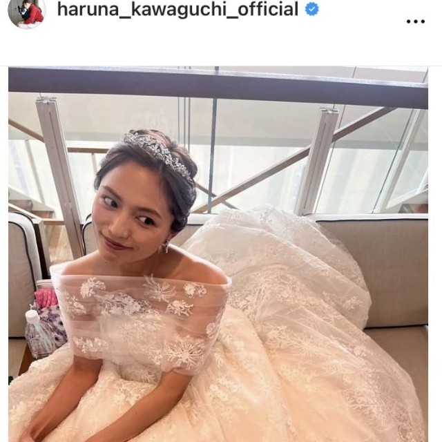 川口春奈のインスタグラム＠haruna_kawaguchi_officialより