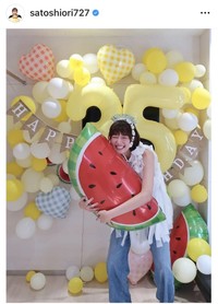 佐藤栞里のインスタグラム＠satoshiori727より