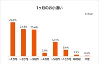 １カ月のお小遣い