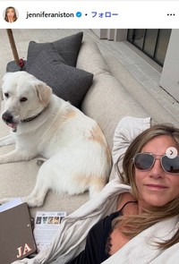 ジェニファー・アニストンのインスタグラム＠jenniferanistonより