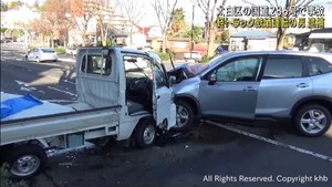 【続報】軽トラックと乗用車が正面衝突　酒気帯び運転などの疑いで会社員の男（２０）逮捕　仙台・太白区の国道２８６号