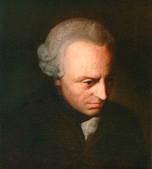 Portrait of german philosopher Immanuel Kant