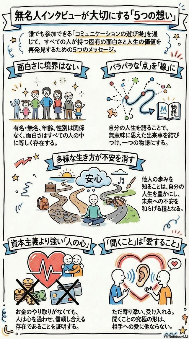無名人インタビューの活動をする中で栗林さんが大切にしている5つのこと