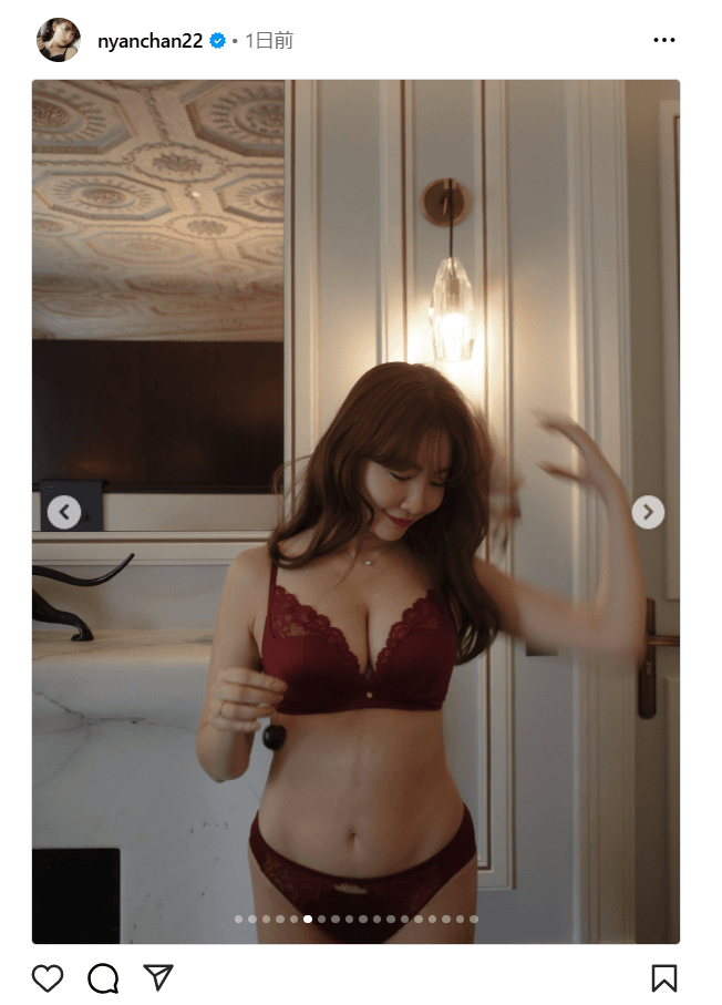 小嶋陽菜のインスタグラム（＠nyanchan22）より