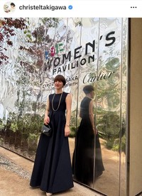 滝川クリステルのインスタグラム＠christeltakigawaより