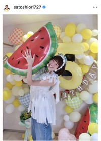 佐藤栞里のインスタグラム＠satoshiori727より