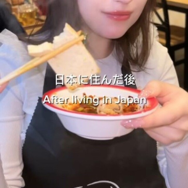 〈After〉日本に住んだ後のアメリアさん。ナチュラルメイクへ変えた理由は、単純に「楽だから」。／アメリアさん（@am333li444）提供