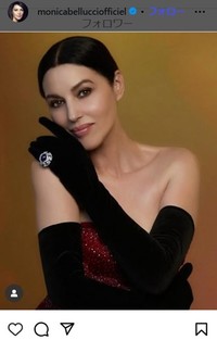 モニカ・ベルッチのインスタグラム＠monicabellucciofficialより